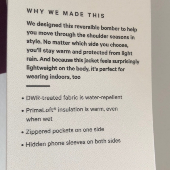 Lululemon Non-stop Bomber Reversible - 4 - Picture 13 of 13